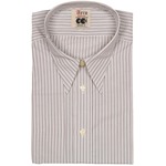 Aero CC41 Spearpoint Collar Shirt: Ivory Stripe