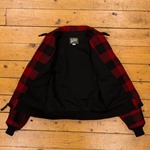 Waterfront, Red/Black Buffalo Check Wool, 36" - S#5770