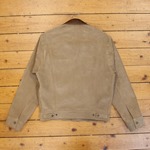Type III Jean Jacket- Unlined Cow Suede, Suede: Sand, 38" - S#7253
