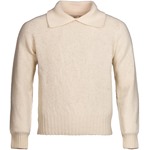 1920's Eton Collared Sports Sweater: Cream