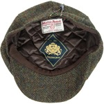 Harris Tweed Eight Panel Bakers Boy Cap: Loch Lomond