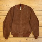 1950s College Jacket, Goat Suede: Rust, 40" - S#7292