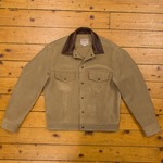 Type III Jean Jacket - Unlined Cow Suede, Suede: Sand, 40" - S#6960