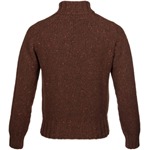 END OF LINE/CLEARANCE Cashmere & Merino 'Cairngorm' Ski Sweater: Mahogany