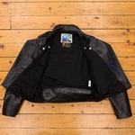 Motorcycle Jacket, Blackened Brown Vicenza, 42" - S#5594