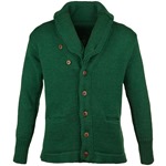END OF LINE/CLEARANCE Shawl Collar Cardigan: Bottle Green (Last Size XL)