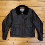 Half Belt Deluxe (Fur Collar), Vicenza: Black, 42" - VA#2220