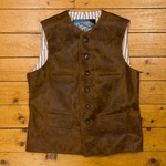 Shackleton Waistcoat (Blue Label), Brown Steerhide, 44 - BLS#008