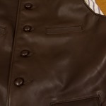 Shackleton Waistcoat (Blue Label), Brown Steerhide, 44 - BLS#011
