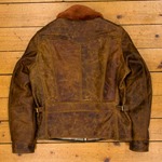 Half Belt Sample (Blue Label), Battered Tan HH, 34" - S#5876