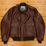1950s Flight Jacket, Grainy Russet Jerky HH, 42" - S#6085