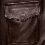 Square Pocket on USAAF 42-18775-P Leather Jacket