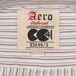 Aero CC41 Spearpoint Collar Shirt: Ivory Stripe