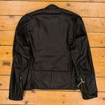 Café Racer, Soft Black Italian Horsehide, 36" - S#5853