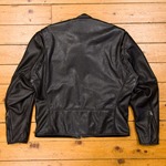 Café Racer, Goatskin: Black, 46" - S#6667