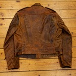 Sample Bike Jacket, Battered Tan HH, 38" - S#5914