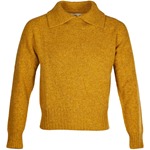 END OF LINE/CLEARANCE 1920's Eton Collared Sports Sweater: Mustard