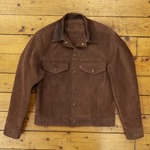 Type III Jean Jacket, Chocolate Calf Suede, 38" - S#6154