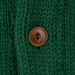 1930s Collegiate Shawl Collar Cardigan: Bottle Green