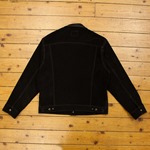 Type III Jean Jacket - Unlined Cow Suede, Suede: Black, 44" - S#7015