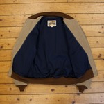 1950's College Jacket, Suede: Sand, 48" - S#7174