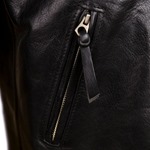 Aero Leather Vincent Jacket Zip Pocket