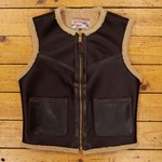 Outlaw Vest, Seal "Outlaw" Shearling , 38" - S#5833