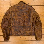 Half Belt Deluxe, Battered Tan HH, 36" - S#5883