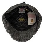 Harris Tweed Eight Panel Bakers Boy Cap: Salt and Pepper