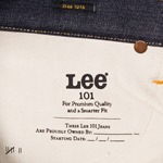 END OF LINE/CLEARANCE Lee 101B Jeans: Dry 14oz (Last Pair)