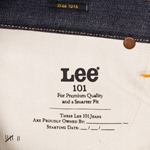 Lee 101B Jeans: Dry 14oz