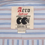 Aero CC41 Spearpoint Collar Shirt: Blue Stripe