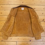 Type III Jean Jacket - Unlined Cow Suede, Suede: Golden, 40" - S#7084