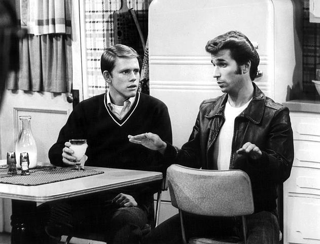 Richie and Fonzie from Happy Days