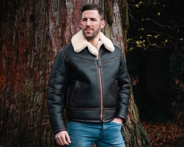 Outlander sheepskin leather jacket by Aero