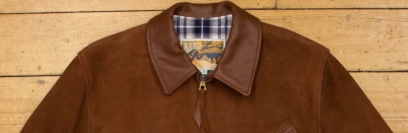 Suede leather jacket