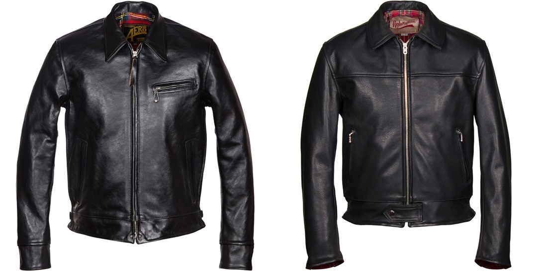 Variations on Aero's Highwayman leather jacket design